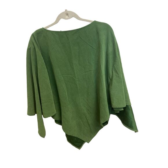 New York & Co. Micro Suede Perforated Top with Dolman Sleeves Size XL - Picture 2 of 7